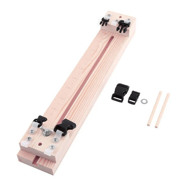 Herramienta de tejido ajustable hágalo usted mismo para fabricante de pulseras de madera paracord (A)