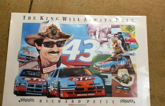 Richard Petty Poster "The King Will Always Rule" Stp Pontiac 1992