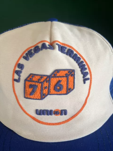 RARE NEW Vintage 76 Union Las Vegas Terminal Gas Trucker Hat SnapBack 80s 90s 2