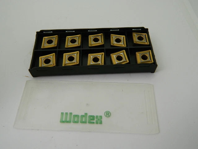 Samfox Wendeschneidplatten WNMG432 (WNMG0804) – 10 Stück Mit Box, Mehrschichtig Beschichtet