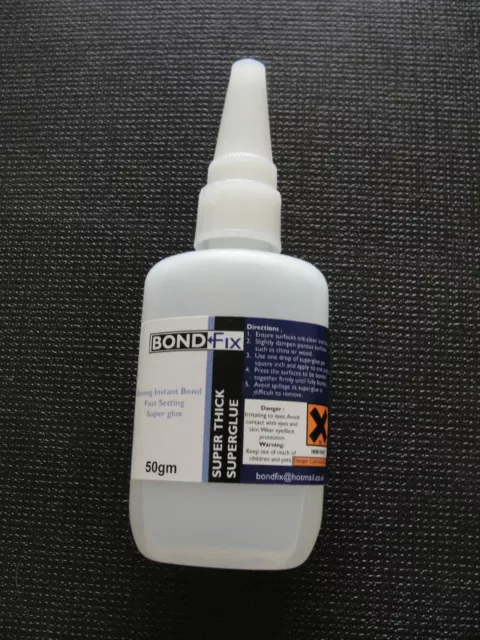 15 x 50g BondFix Súper Pegamento Súper grueso Adhesivo (cianoacrilato)