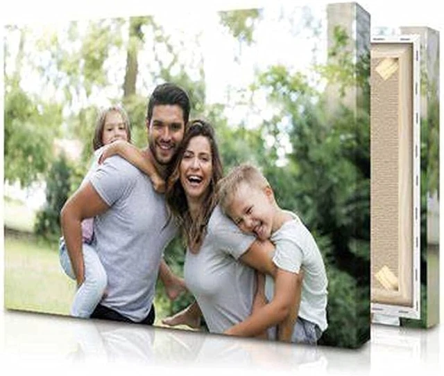 Foto Su Tela Personalizzata 40x30 Cm - Stampa Ad Alta Risoluzione, Telaio In Legno 2cm, Idea Regalo - Foto 8