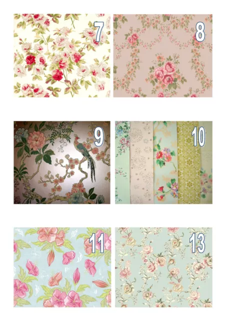 Vintage Floral Rose Flower Print Background cake Edible A4 * ICING SHEET *