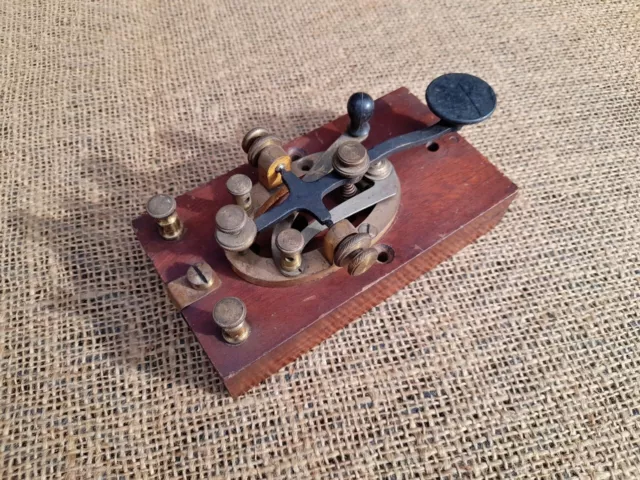Vintage Military Morse Key Brass