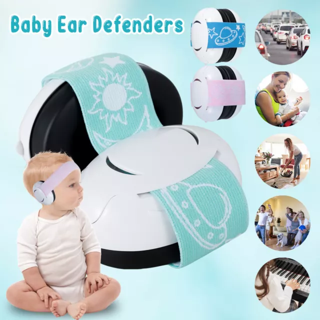 Baby Ear Defenders Noise Canceling Adjustable Strap⌒nfant Ear Protection Muffs⌒