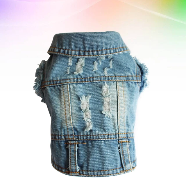 Vestiti per cani cowboy cane nuovo gilet in denim prodotti per cani di piccola taglia cuccioli
