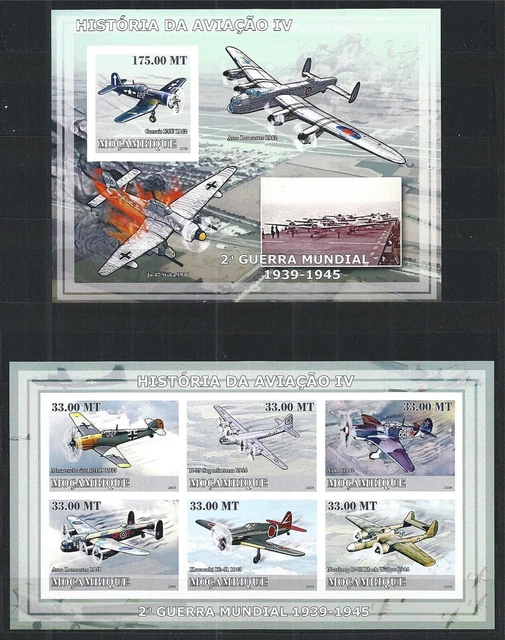 Mozambique 2009 Block Mini Sheet Set Imperf History Fall Of
