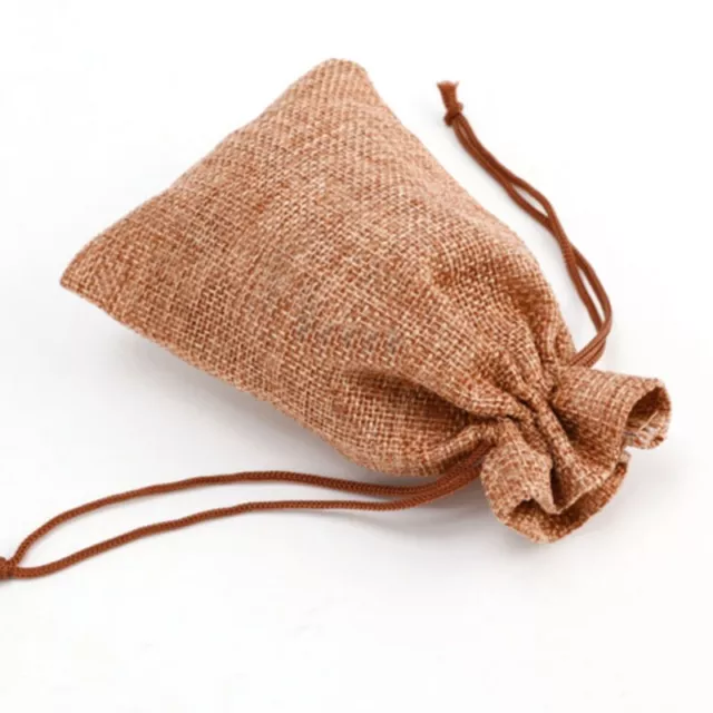 Borse con cordino rustico iuta tela assiana borse regalo per favori e regali