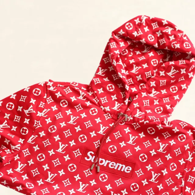 Louis Vuitton Supreme Logo Box Hoodie Monogram
