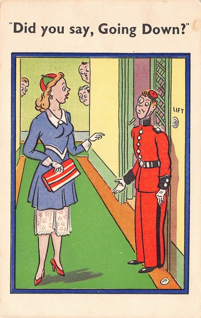 Postcard Vintage United Kingdom Humor - Carte Postale ancienne Illustrateur