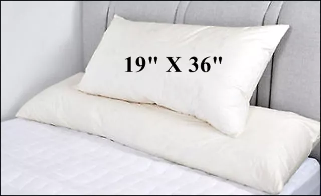 Extra Large Pillow 19" X 36" Super Spring Bounce Hotel Quailty