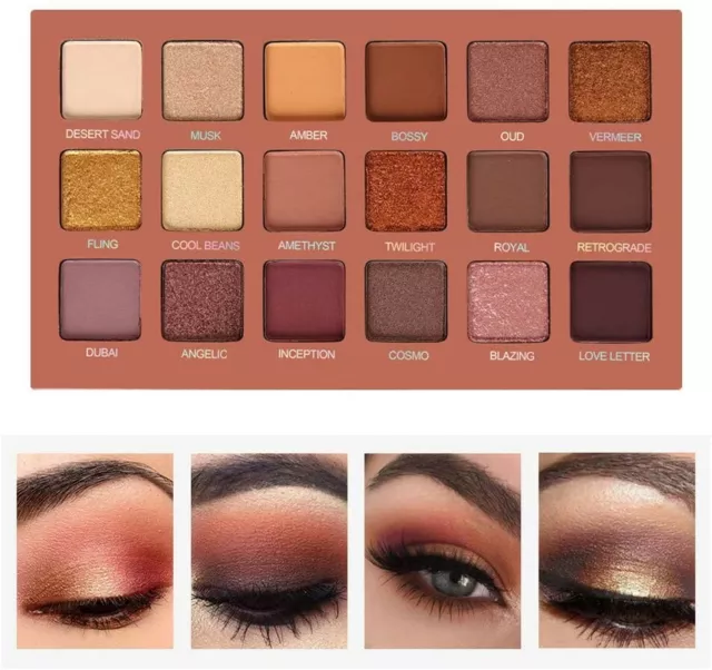  Palette de Fards Paupières Pro Make Up Smokey Eye Shadows Nudes Elegance