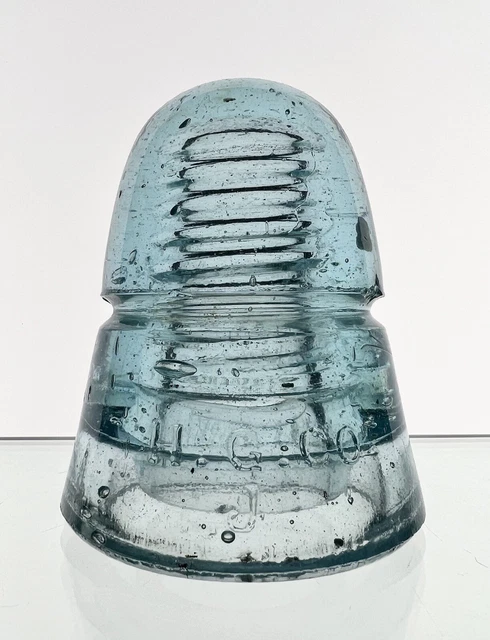Blue HGCO Petticoat Beehive Cd 145 Glass Insulator