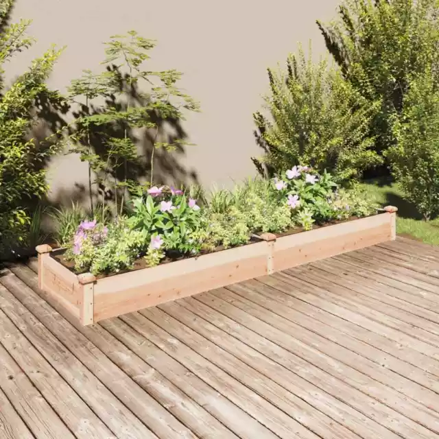 Lit surÃ©levÃ© de jardin doublure 240x60x25 cm bois massif sapin