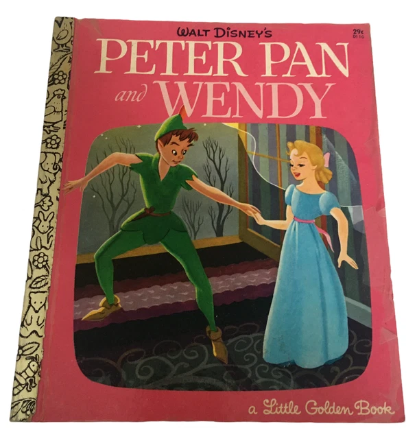 Little Golden Book Walt Disneys Peter Pan and Wendy Childrens Kids Bedtime Story