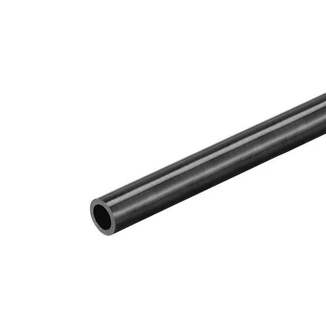 Carbono Fibra Redondo Tubo 6x4x500mm 3K Rollo Envuelto Brillante Superficie 1uds