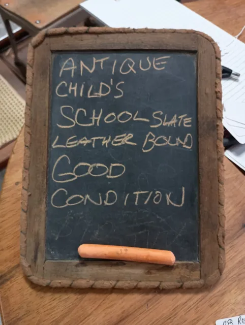 Antique   Primitive Children's Slate Chalkboard Schoolhouse 6-1/2"x 8-1/2"