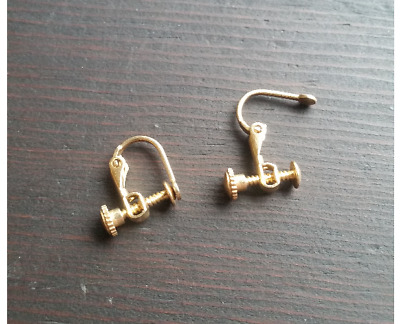 Pair Clip On Screw Earring Hoop Converters DIY Jewellery Making Non Pierced NEW 3