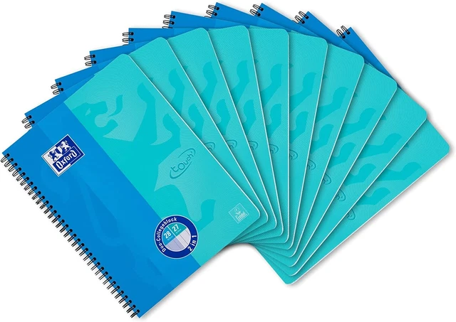 Oxford 400101422 Touch Duo Quaderno a quadretti DIN A4 160 pagine 100 pagine e 6