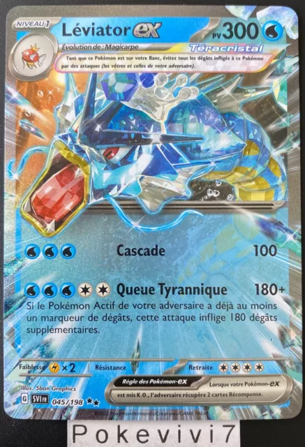 Carte Pokemon LEVIATOR 045/198 EX EV1 Ecarlate et Violet SV1 FR NEUF