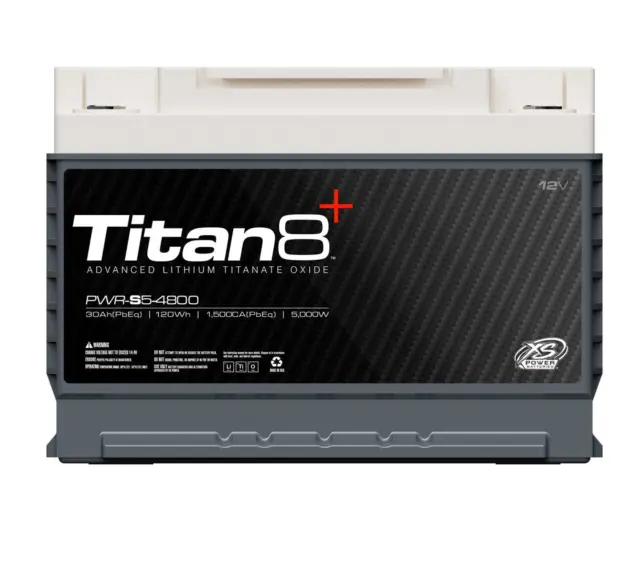 XS Power Titan8 5000W 12 Volt Lithium Battery XS-PWR-S5-4800