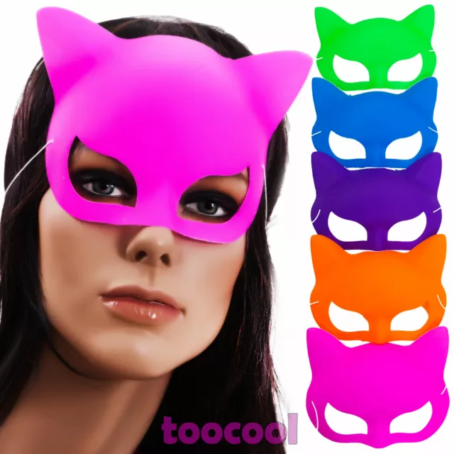 Maschera gatta gattina gattino set 5 pezzi Carnevale Halloween nuovo DC-5142