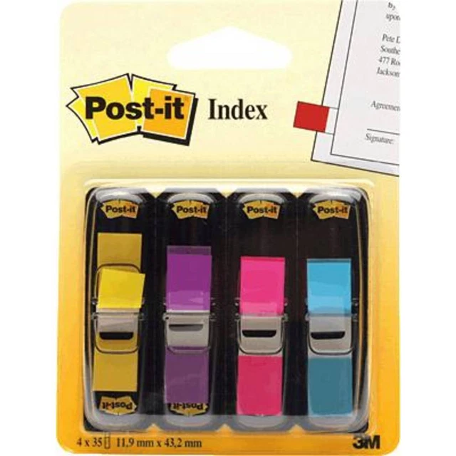 4er Multipack Post-it Haftmarker 7000052572 4 Block/Pack. Gelb, Lila, Pink,