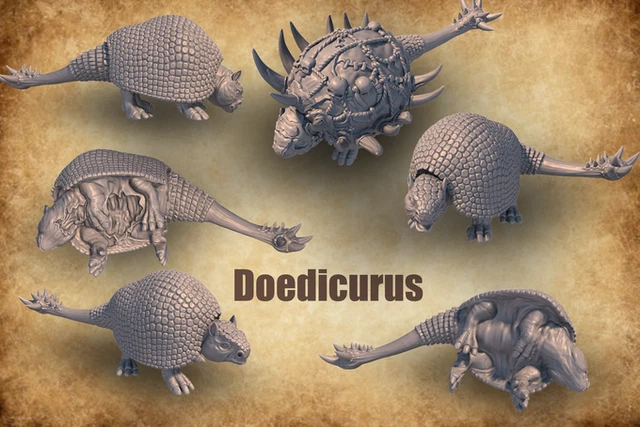 PREHISTORIC DOEDICURUS, DND Fantasy RPG Wargames Armadillos Miniature £ ...