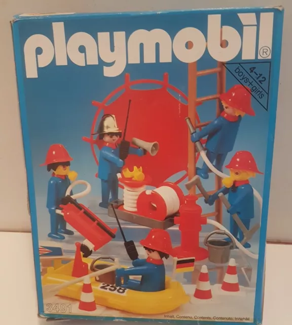 Playmobil Firefighers/Rescue  Set 3491  & Accessories-Boxed