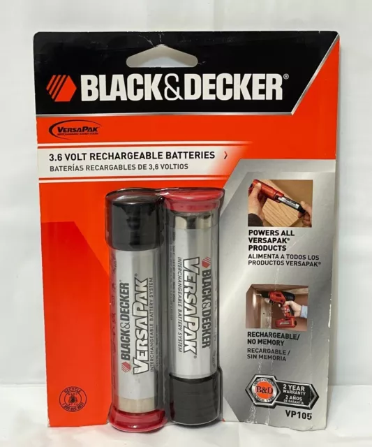 (2x) OEM Original Black & Decker VP100 (383900-03) 3.6V VersaPak Batteries  ONLY!