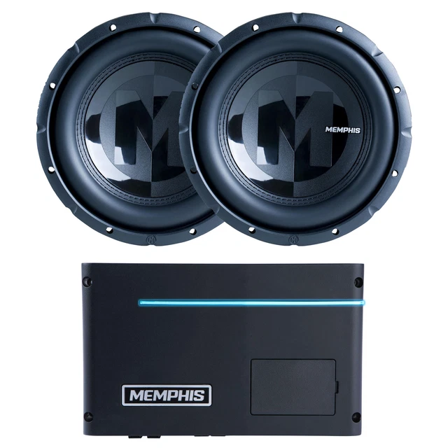 Memphis PRXA600.1 Power Reference Series Mono Subwoofer Amplifier and 2 Memph...
