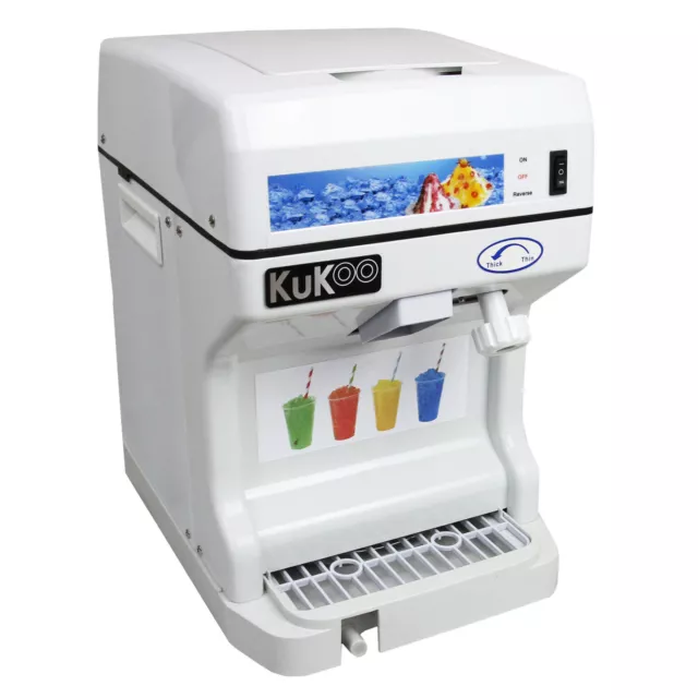 Ice Shaver Snow Cone Frozen Ice Shaving Slushie Maker Commercial Machine