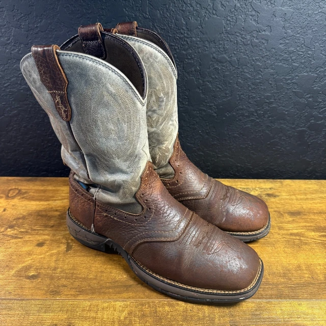 CODY JAMES TYCHE Lite Western Cowboy Boots Broad Square Toe Brown 10 EE ...