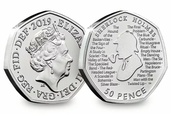 2019 SHERLOCK HOLMES 50P - Very Collectable & Uncirculated NEW Fifty Pence Coin!