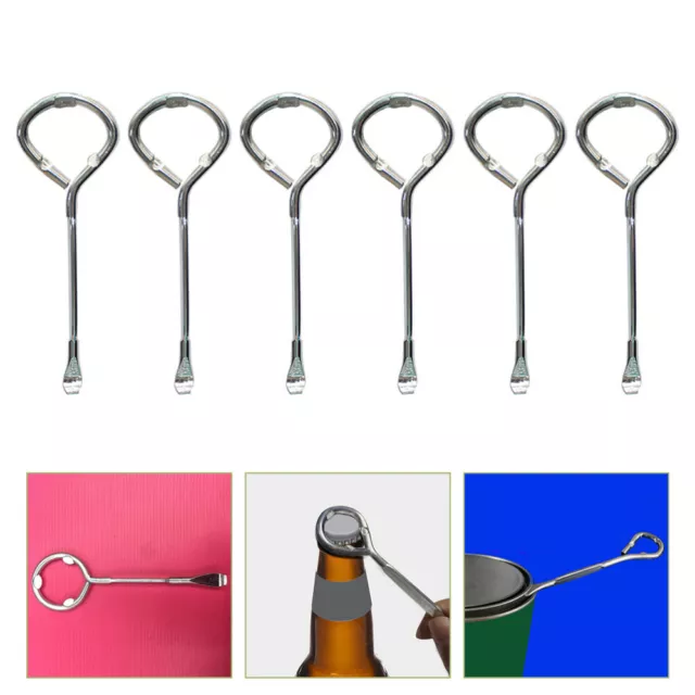 6pcs Practical Key Bottle Opener Lid Remover Paint Can Opener Tool Painters Tool