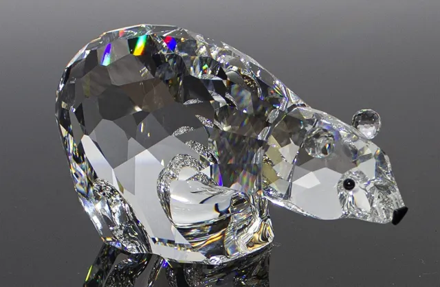 Swarovski Silver Crystal Large Polar Bear Figurine 7649NR85