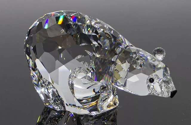 Swarovski Silver Crystal Large Polar Bear Figurine 7649NR85 Swarovski Silver Crystal Large Polar Bear Figurine 7649NR85