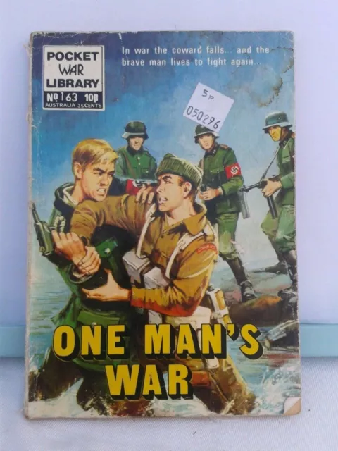 Pocket War Library No.163: One Man's War. Top Sellers Ltd.