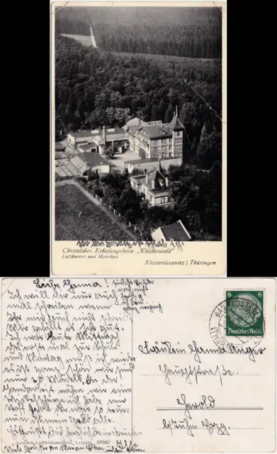 Ansichtskarte Bad Klosterlausnitz Christliches Erholungsheim Klosterwald 1935