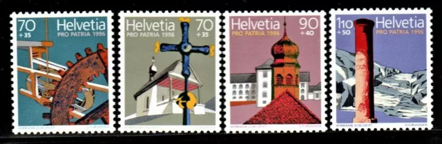 Schweiz Satz MiNr. 1577-1580 von 1996 Pro Patria Postfrisch N 0773