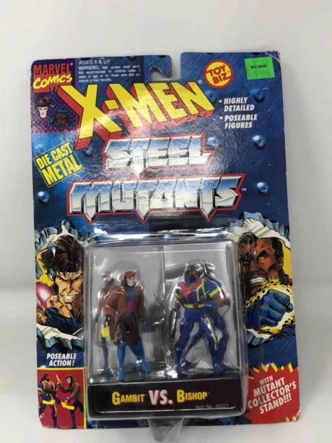 Gambit Vs. Bishop Die-cast Metal Action Figures - Marvel Comics X-Men Steel Muta