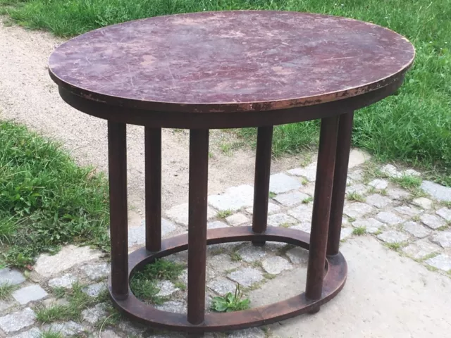 Original Otto Prutscher / Gebrüder Thonet - um 1910 - ovaler Tisch