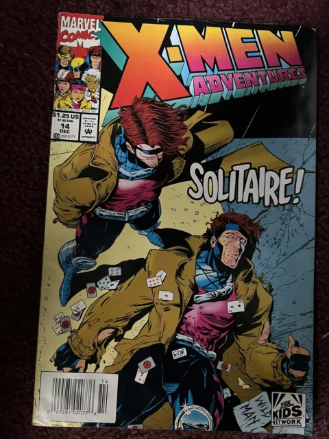 X-Men Adventures #14 Newsstand Marvel Comics 1993 Gambit vs Bishop NM- 9.2