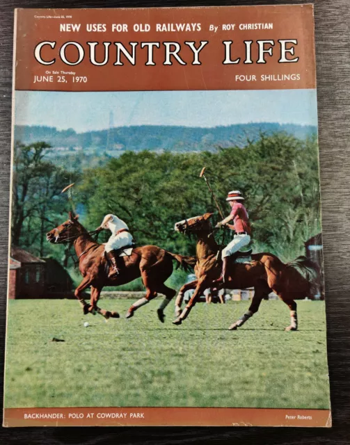 Country Life Magazine: Neue Verwendung für alte Eisenbahnen, Pferderennen - 25. Juni 1970
