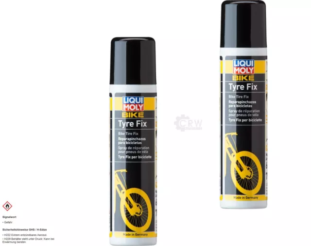 2x Liqui Moly Bike Tyre Fix Fahrrad E-Bike Reifen Pannen Hilfe Reparatur 75 ml