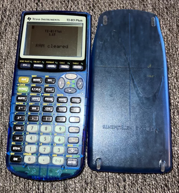 Texas Instruments TI-83 Plus Graphing Calculator - Blue A