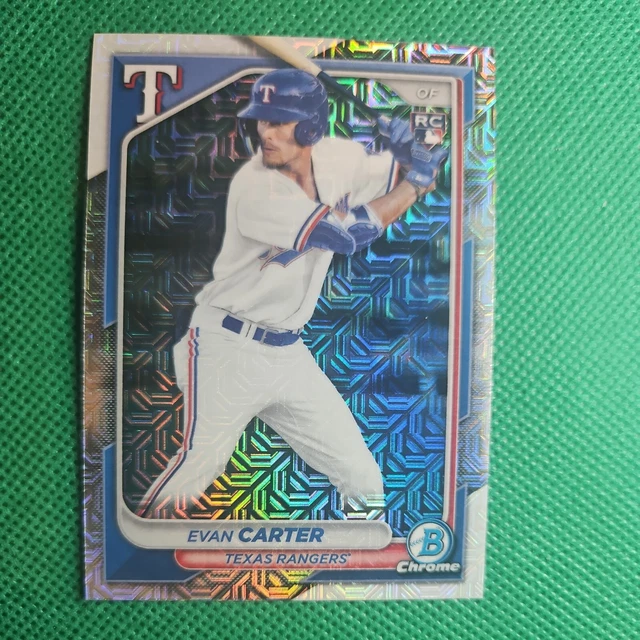 2024 BOWMAN CHROME Mega Box Mojo Evan Carter RC Rangers recrue EUR 3,37
