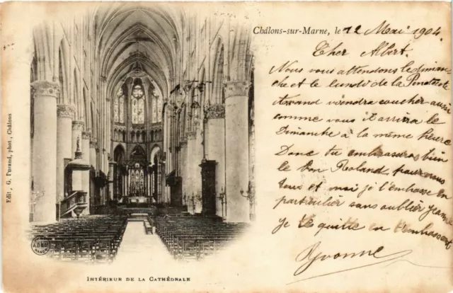 CPA AK CHALONS-sur-MARNE - Intérieur de la Cathédrale (363617)