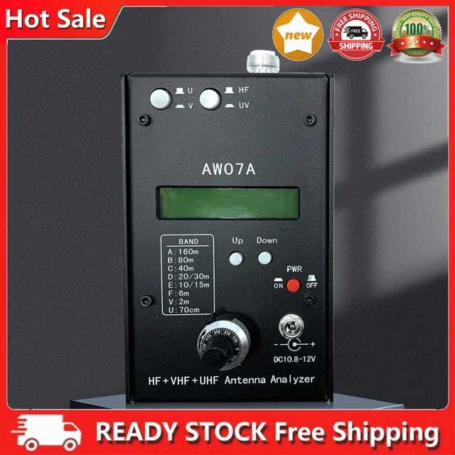 HF +UV Antenna Analyzer 1.5-490MHZ AW07A Impedance Analyzer 160M Measure Tool