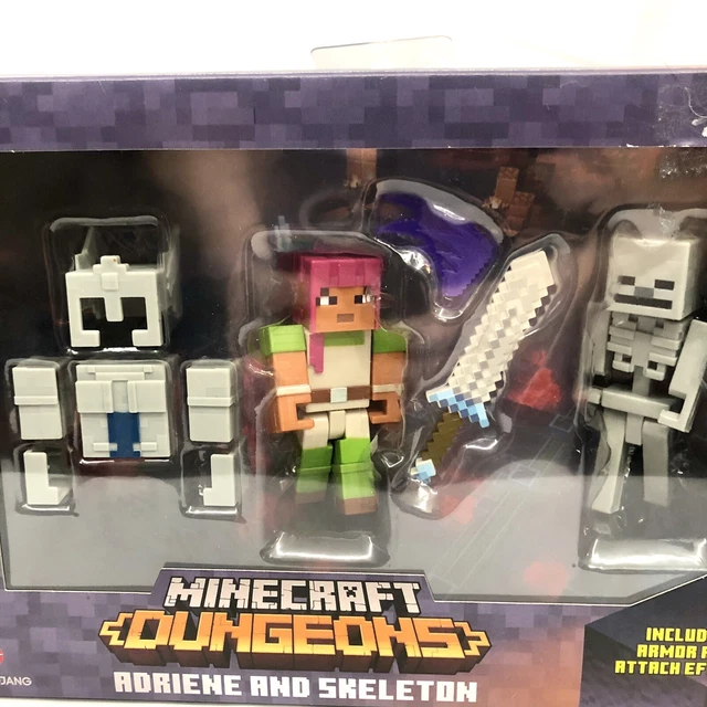 Coffret Figurines Minecraft Le Film - 4 Personnages Articulés + Accessoires - Natalie, Creeper, Araignée